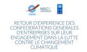 Webinaire sur l'engagement des Confédération Générales d'Entreprises dans les changements climatiques, le 18 décembre 2019
