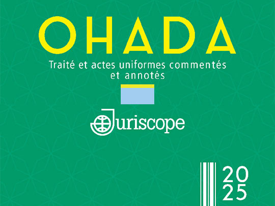 Code vert OHADA - Edition Juriscope 2025