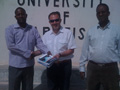 Handing-over of OHADA publications at the University of Hargeisa (Somaliland). Photo